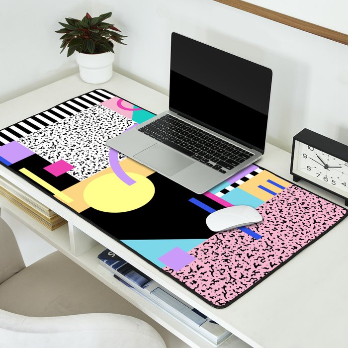 Memphis pattern 119 - 80s / 90s Retro Desk Mat Gallery Image 2