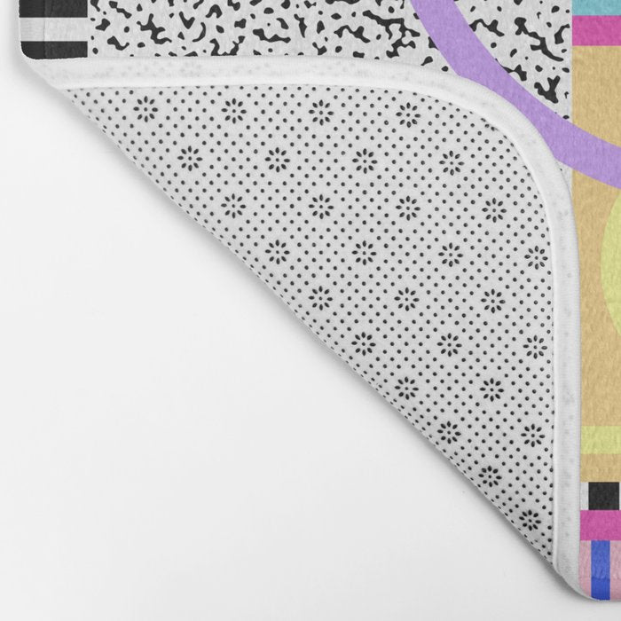 Memphis pattern 119 - 80s / 90s Retro Bath Mat Gallery Image 2