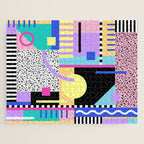 Memphis pattern 119 - 80s / 90s Retro Jigsaw Puzzle Gallery Image 1
