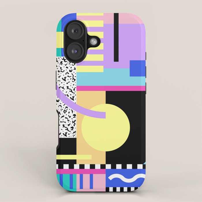 Memphis pattern 119 - 80s / 90s Retro iPhone Case Gallery Image 1
