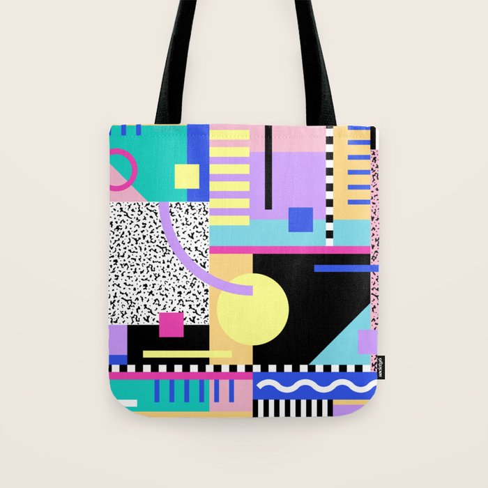 Memphis pattern 119 - 80s / 90s Retro Tote Bag Gallery Image 1