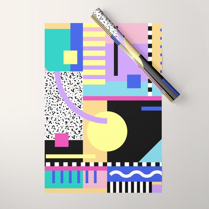 Memphis pattern 119 - 80s / 90s Retro Wrapping Paper Gallery Image 1