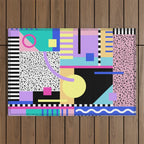 Memphis pattern 119 - 80s / 90s Retro Outdoor Rug Gallery Image 1