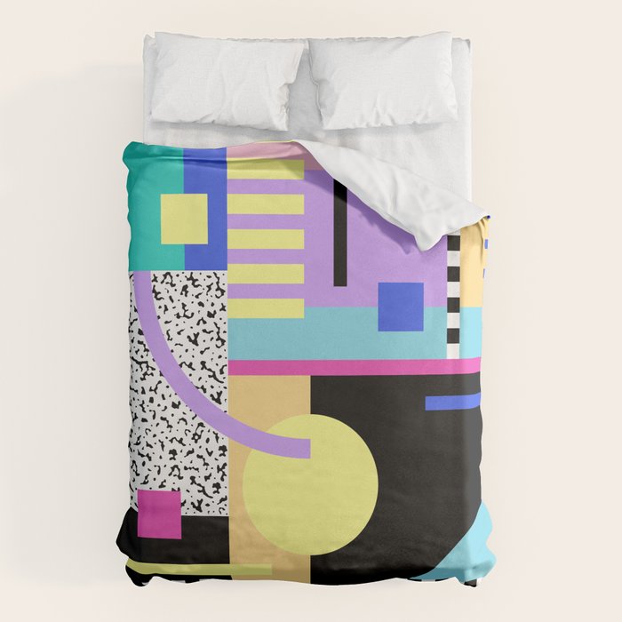 Memphis pattern 119 - 80s / 90s Retro Duvet Cover Gallery Image 6