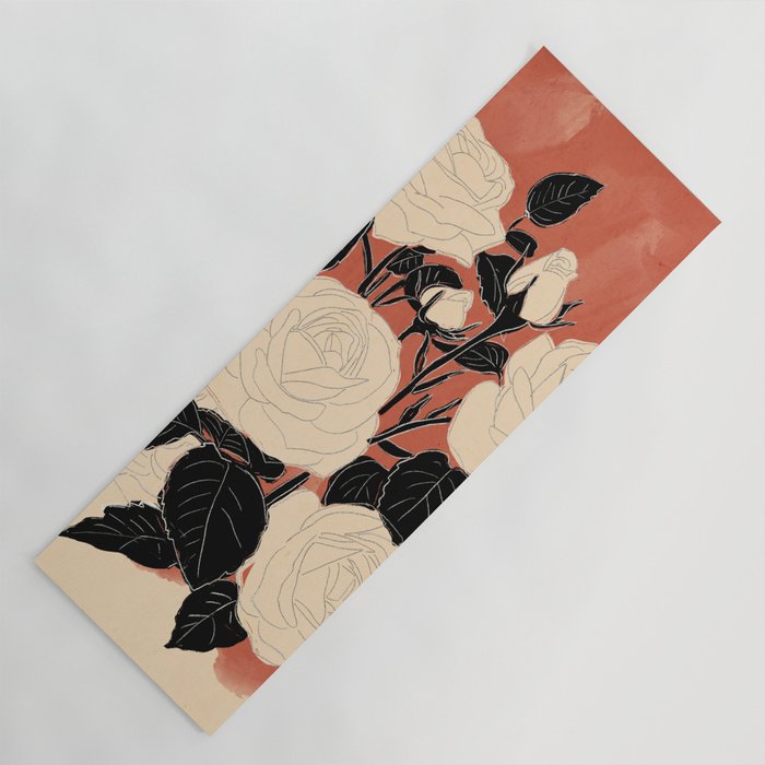 White Roses 4 Yoga Mat Gallery Image 1