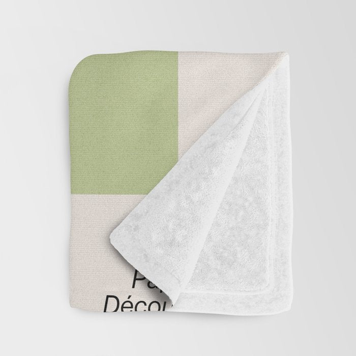 La Palma & Sage: Matisse Paper Leaf Cutouts 03 Throw Blanket Gallery Image 3