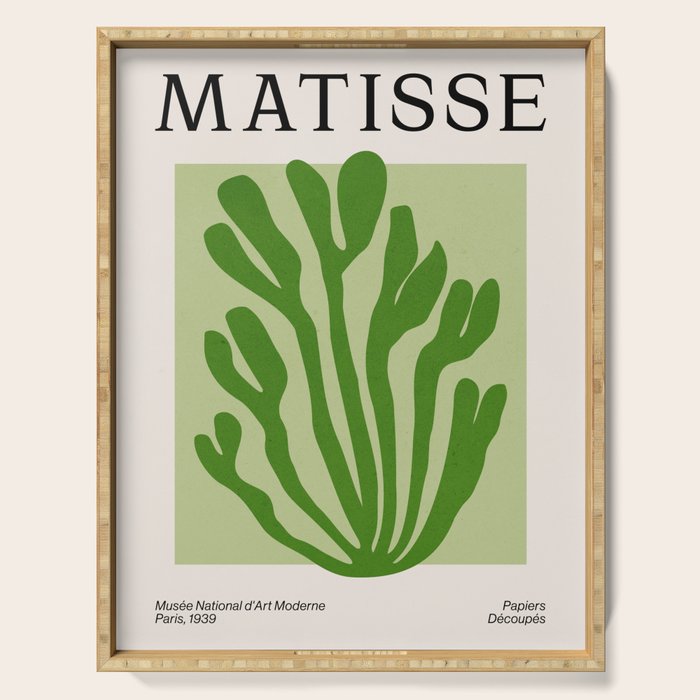 La Palma & Sage: Matisse Paper Leaf Cutouts 03 Serving Tray Gallery Image 1