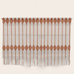 Minimal Geometric Pattern - Coral Wall Hanging Gallery Image 1