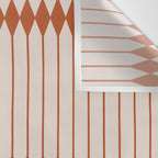 Minimal Geometric Pattern - Coral Wall Tapestry Gallery Image 3