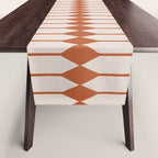 Minimal Geometric Pattern - Coral Table Runner Gallery Image 1