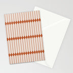 Minimal Geometric Pattern - Coral Stationery Card Gallery Image 2