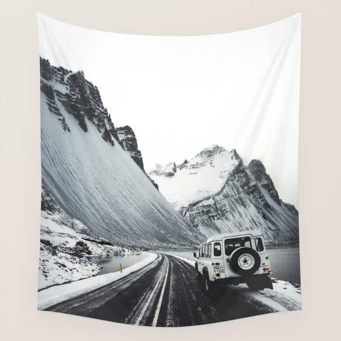 on the road in iceland Wall Tapestry Gallery Image 4