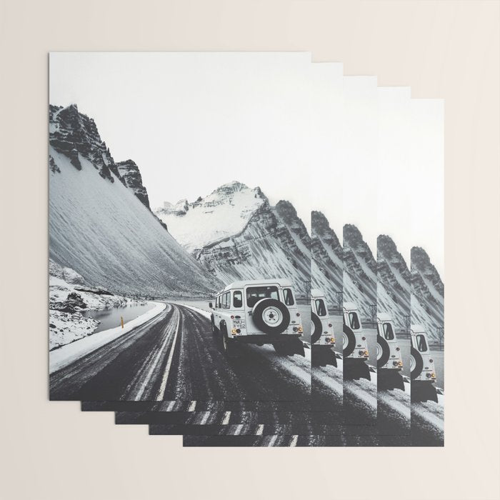 on the road in iceland Wrapping Paper Gallery Image 3