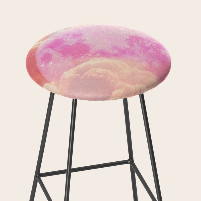 Pink Moon Landscape Stool Gallery Image 2