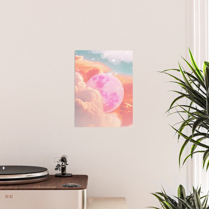 Pink Moon Landscape Poster Gallery Image 2