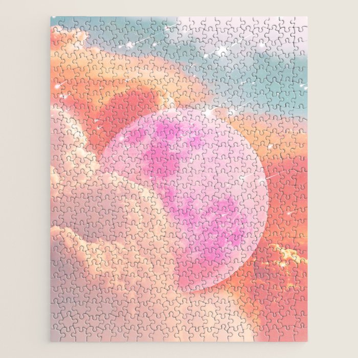 Pink Moon Landscape Jigsaw Puzzle Gallery Image 1