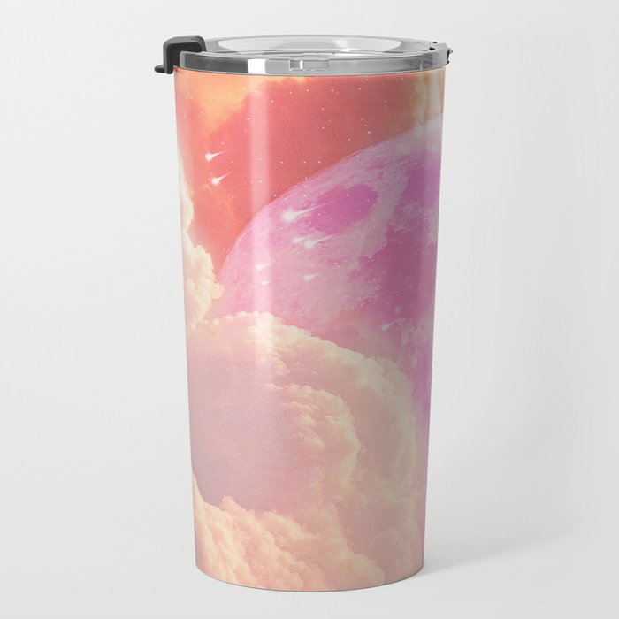 Pink Moon Landscape Travel Mug Gallery Image 3