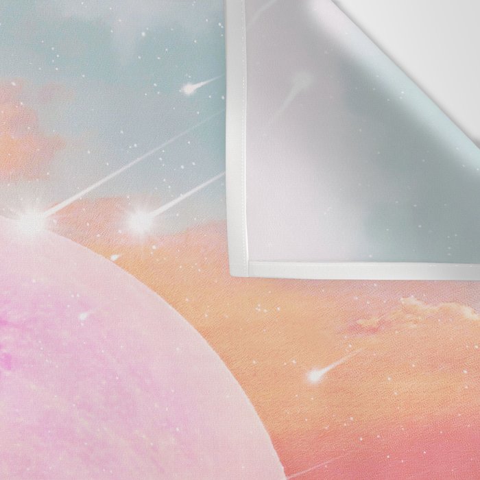 Pink Moon Landscape Wall Tapestry Gallery Image 3