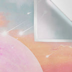 Pink Moon Landscape Wall Tapestry Gallery Image 3