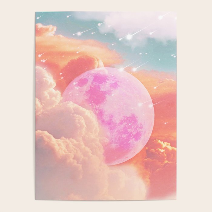 Pink Moon Landscape Poster Gallery Image 4