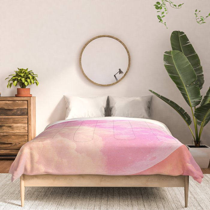 Pink Moon Landscape Comforter Gallery Image 3