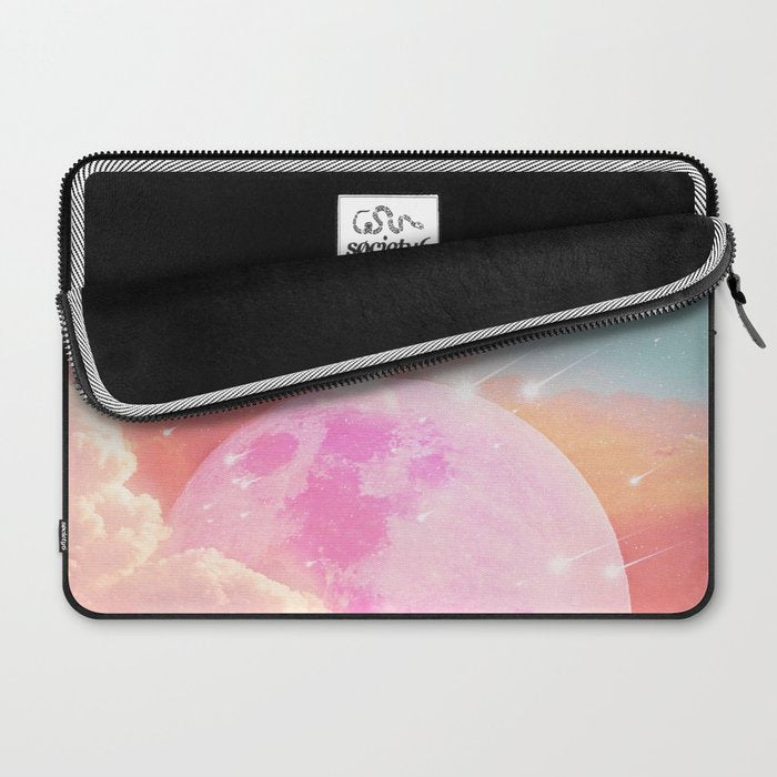 Pink Moon Landscape Laptop Sleeve Gallery Image 2