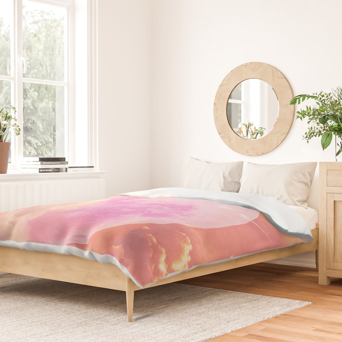 Pink Moon Landscape Duvet Cover Gallery Image 2