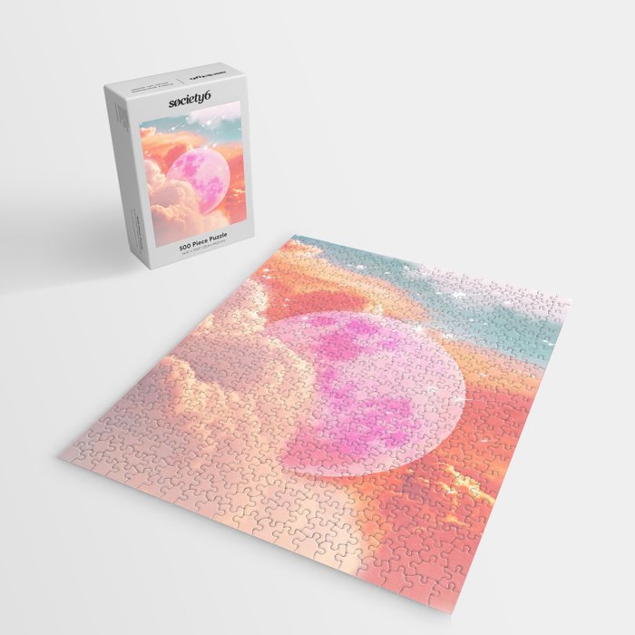 Pink Moon Landscape Jigsaw Puzzle Gallery Image 2