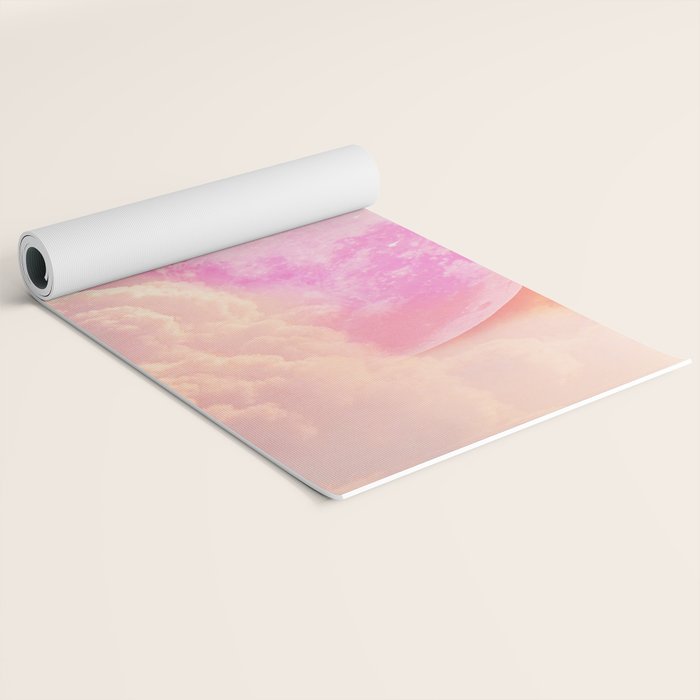 Pink Moon Landscape Yoga Mat Gallery Image 2