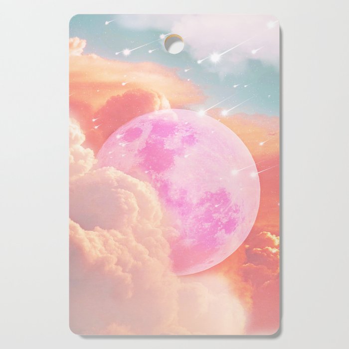 Pink Moon Landscape Cutting Board Gallery Image 1