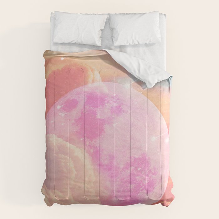 Pink Moon Landscape Comforter Gallery Image 6