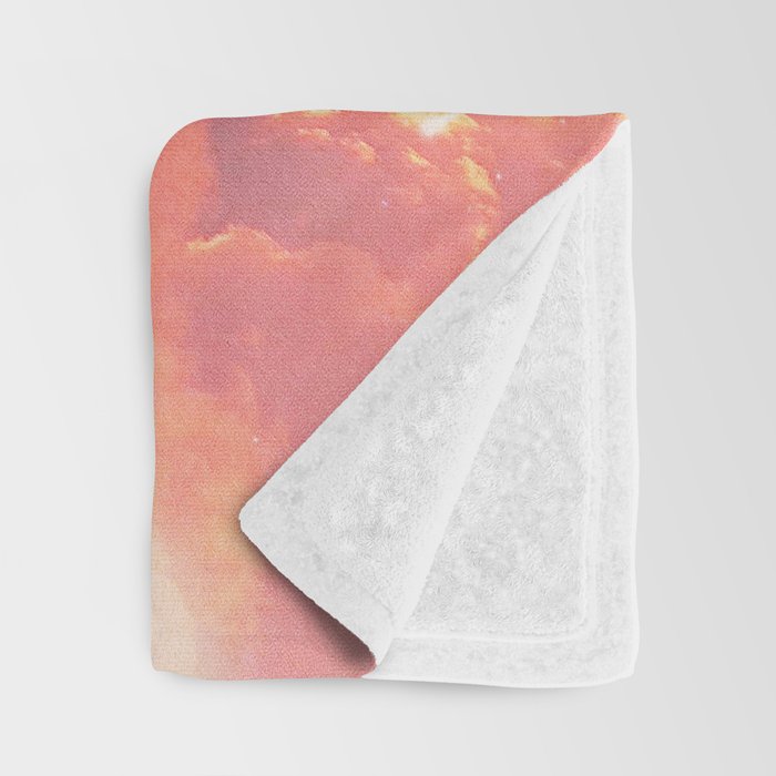 Pink Moon Landscape Throw Blanket Gallery Image 3