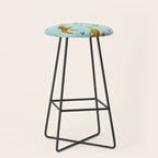 Tigers and tropical leaves. Stool Gallery Image 1
