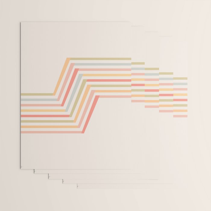Geometric Terraces #2 Wrapping Paper Gallery Image 3