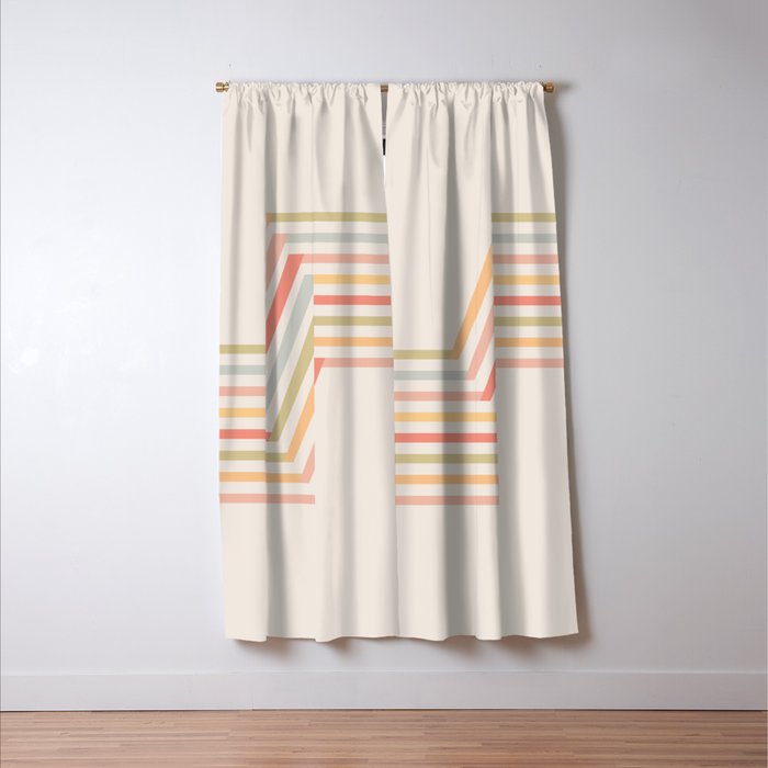 Geometric Terraces #2 Window Curtain Gallery Image 3