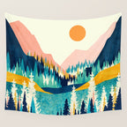 Summer Valley Vista Wall Tapestry Gallery Image 4