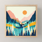 Summer Valley Vista Mini Art Print Gallery Image 1