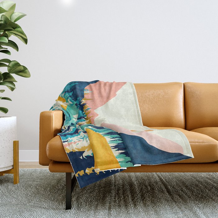 Summer Valley Vista Throw Blanket Gallery Image 1