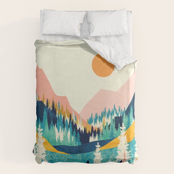 Summer Valley Vista Duvet Cover Gallery Image 6