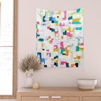 A Thousand Springs Blooming #2 Fun Colorful Abstract Painting by Ejaaz Haniff Wall Tapestry Gallery Image 2