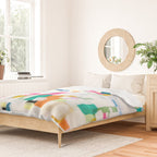 A Thousand Springs Blooming #2 Fun Colorful Abstract Painting by Ejaaz Haniff Duvet Cover Gallery Image 2