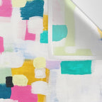 A Thousand Springs Blooming #2 Fun Colorful Abstract Painting by Ejaaz Haniff Wall Tapestry Gallery Image 3