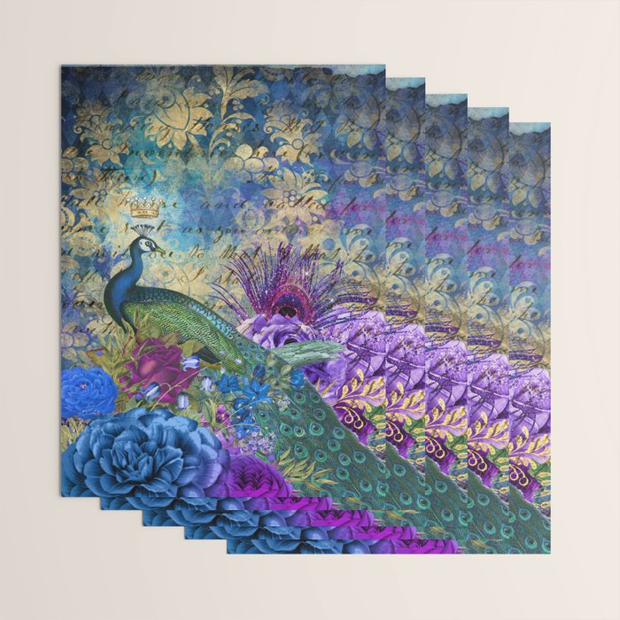 Feather Peacock 20 Wrapping Paper Gallery Image 3