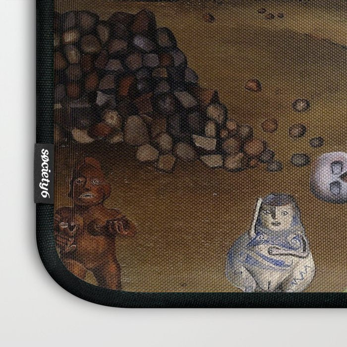 Frida Kahlo Self-portrait on the border line between Mexico and the United States, 1932 Laptop Sleeve Gallery Image 3
