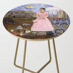 Frida Kahlo Self-portrait on the border line between Mexico and the United States, 1932 Side Table Gallery Image 2