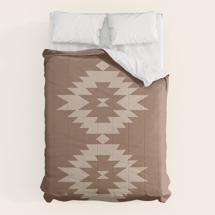 Southwestern Minimalism XXV - Coffee Creme Comforter Gallery Image 6