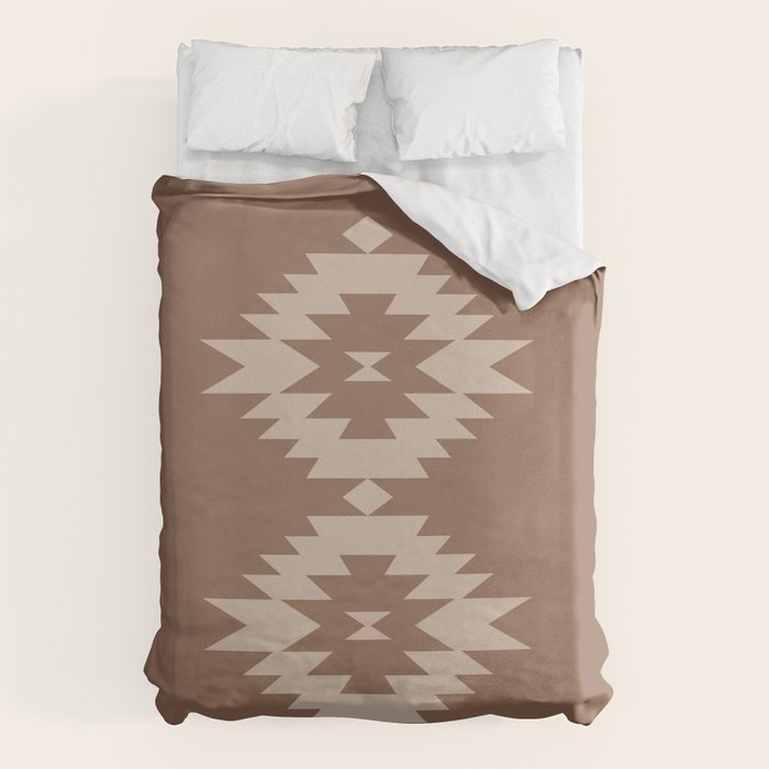 Southwestern Minimalism XXV - Coffee Creme Duvet Cover Gallery Image 6