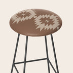 Southwestern Minimalism XXV - Coffee Creme Stool Gallery Image 2