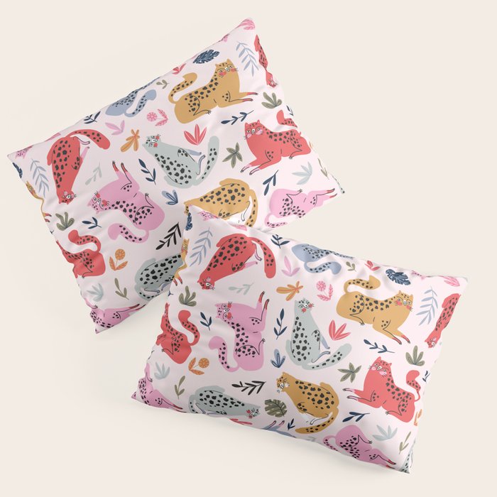 Wild cats Pillow Sham Gallery Image 1