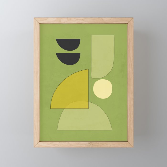 Modern Abstract Minimal Shapes 154 Mini Art Print Gallery Image 1